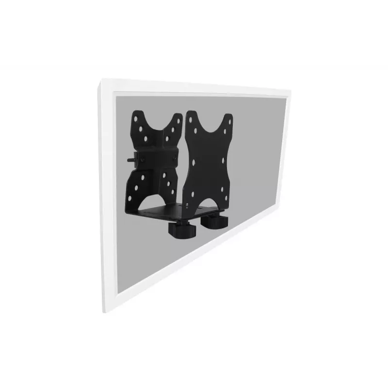 DIGITUS Multifunctional Mini Desktop PC holder for table, clamp or between a monitor mount inst. VESA 75x75, 100x100