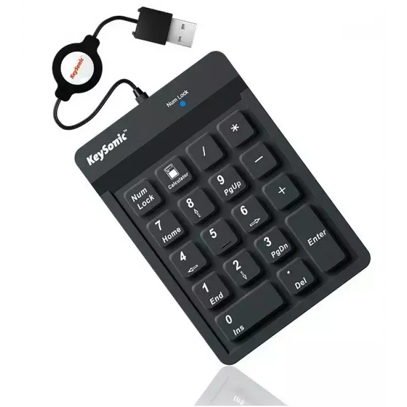 KeySonic ACK-118BK klawiatura numeryczna uniwersalna USB czarna
