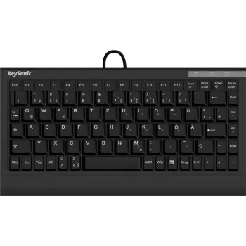 KeySonic ACK-595C+ (US) klawiatura Dom USB QWERTY US English Czarny