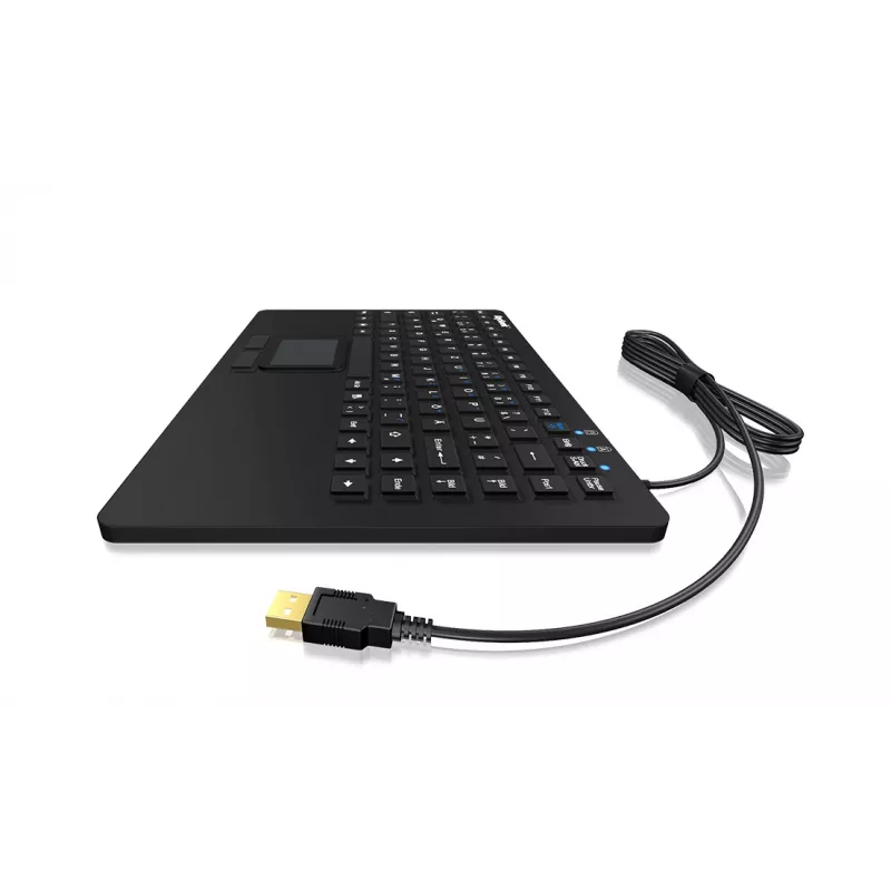 Klawiatura KeySonic KSK-5230 IN (US) biurowa USB QWERTY US angielska Czarna