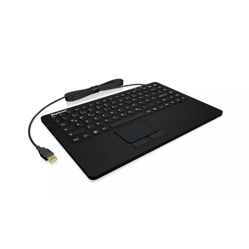 Klawiatura KeySonic KSK-5230 IN (US) biurowa USB QWERTY US angielska Czarna