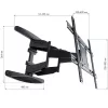 Techly 40-80 Ultra cienki Full Motion Uchwyt ścienny do telewizora LCD Czarny” ICA-PLB 172L