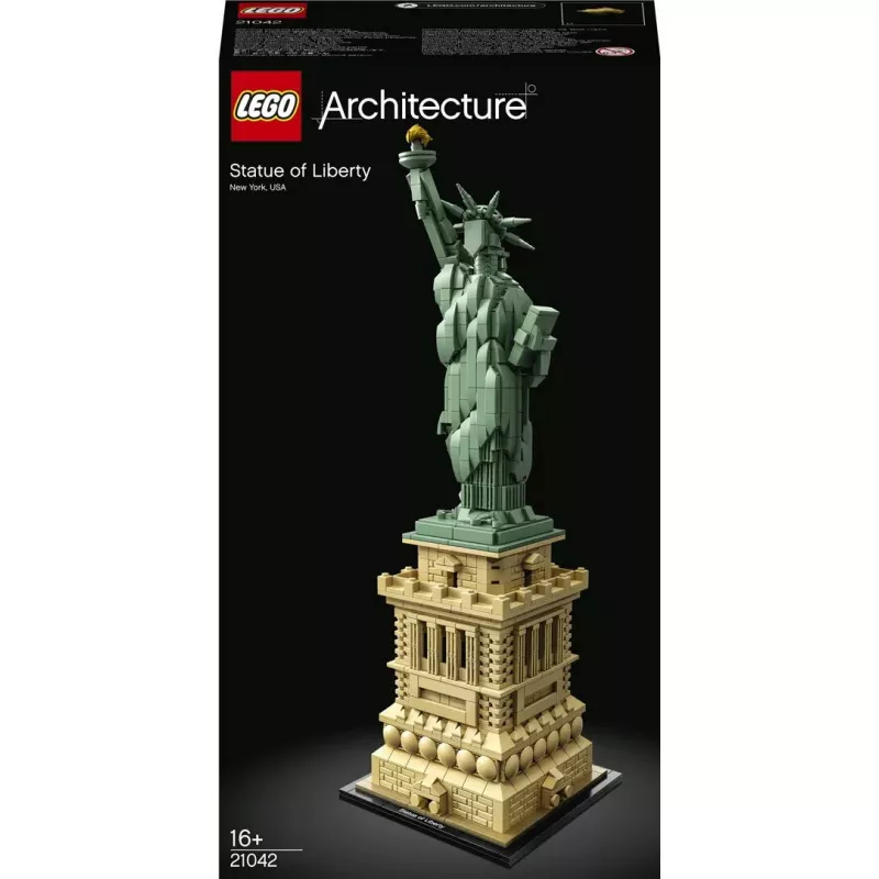 Zestaw konstrukcyjny LEGO Architecture Statua Wolności 21042 — 1685 elementów, szczegółowy model Statuy Wolności