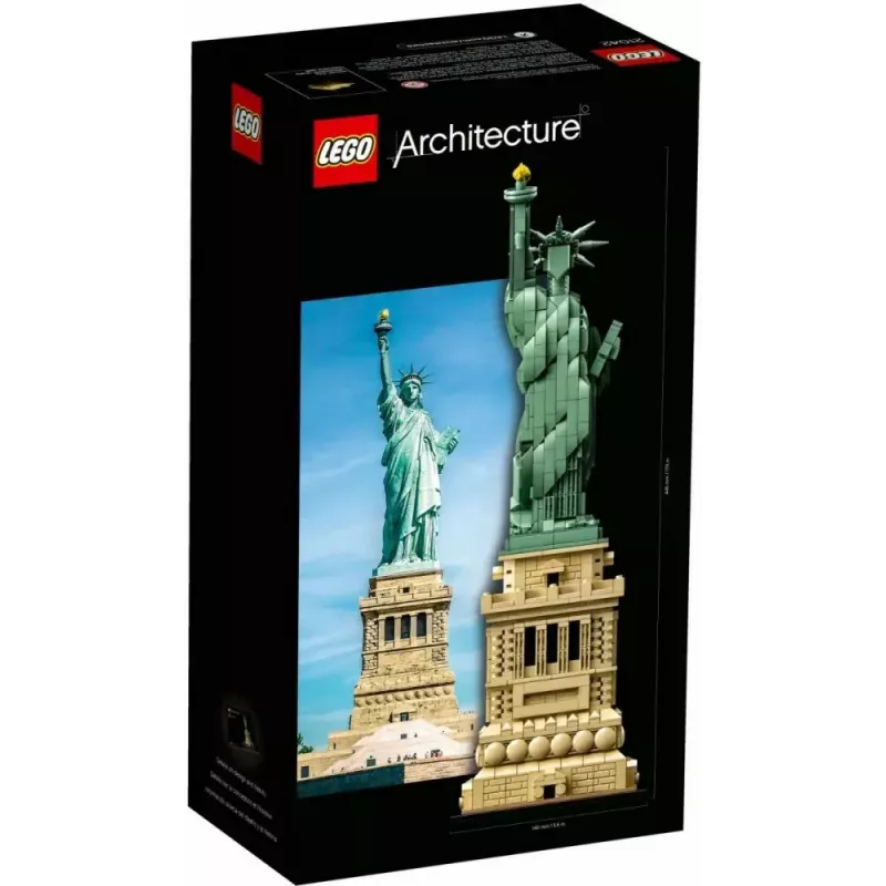 Zestaw konstrukcyjny LEGO Architecture Statua Wolności 21042 — 1685 elementów, szczegółowy model Statuy Wolności