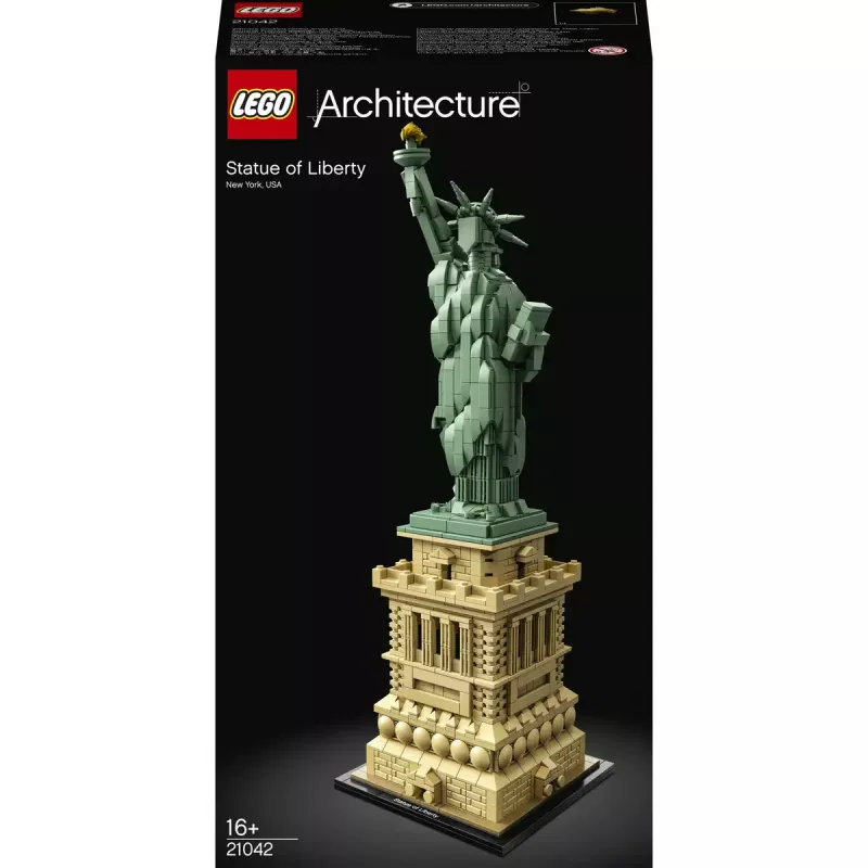 Zestaw konstrukcyjny LEGO Architecture Statua Wolności 21042 — 1685 elementów, szczegółowy model Statuy Wolności