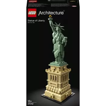 Zestaw konstrukcyjny LEGO Architecture Statua Wolności 21042 — 1685 elementów, szczegółowy model Statuy Wolności