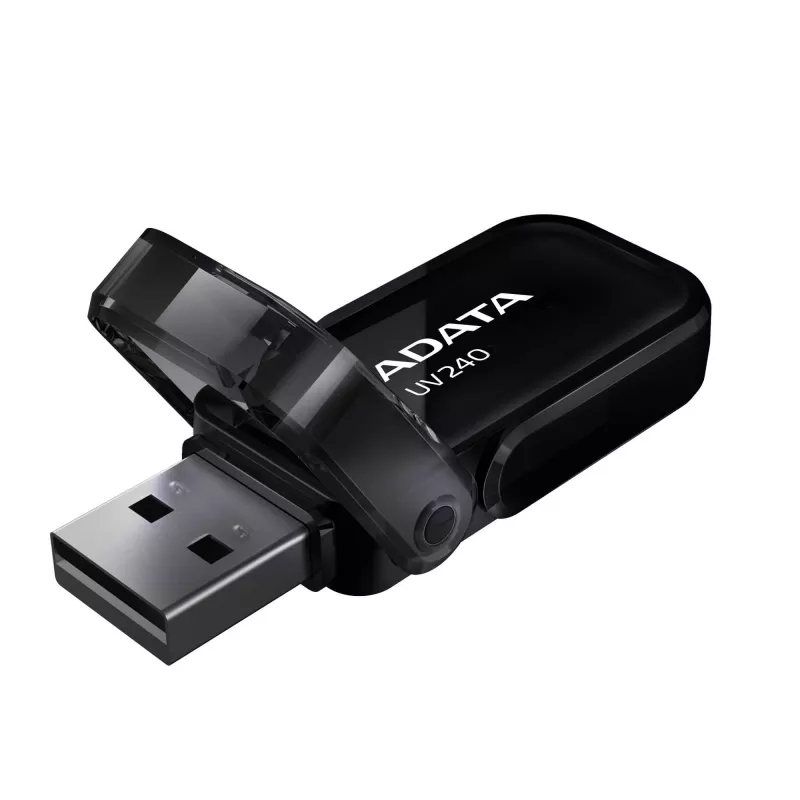 Pamięć USB ADATA UV240 32 GB USB 2.0 Type-A, czarna, konstrukcja z klapką