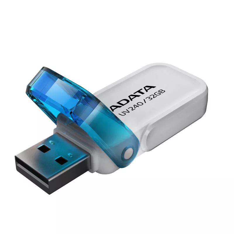 Pamięć USB ADATA UV240 32 GB USB Type-A 2.0, biała, obudowa z nakładką