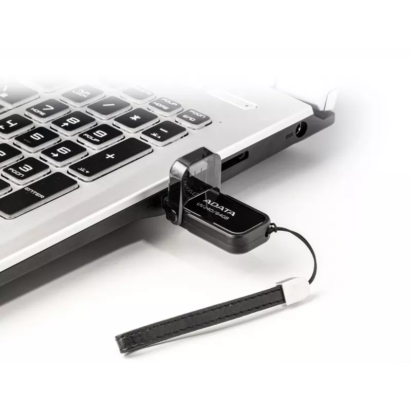 Pamięć USB ADATA USB Type-A 2.0 64 GB UV240, czarna, konstrukcja z zatyczką