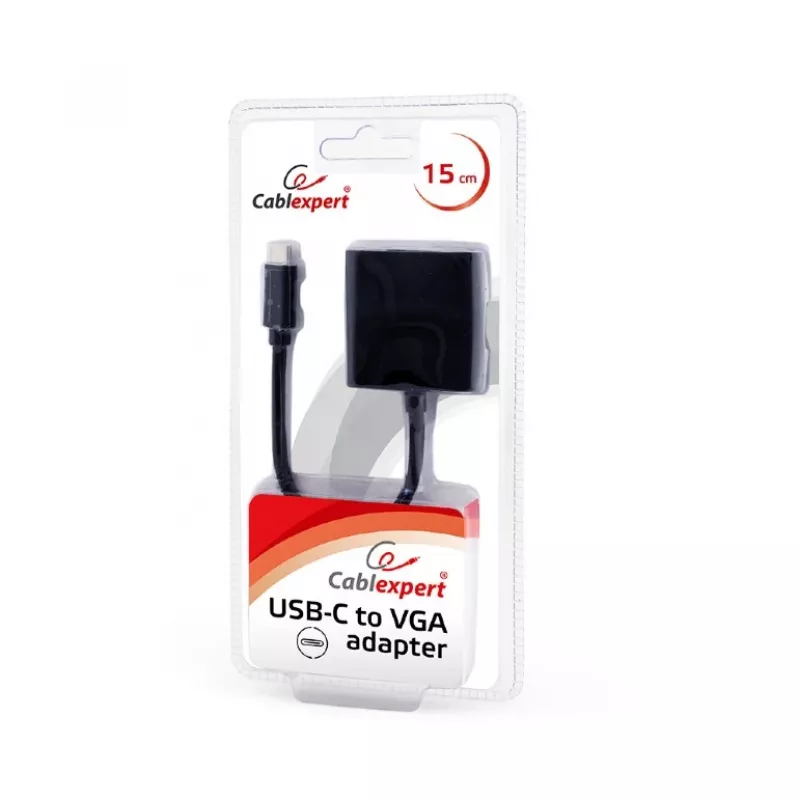GEMBIRD USB-C do VGA adapter, czarny