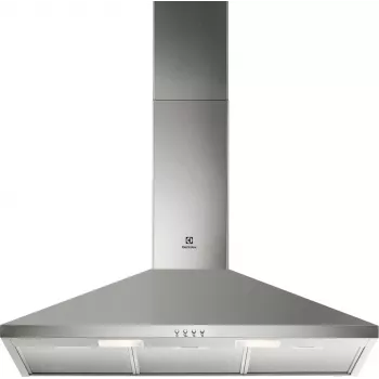 Okap kuchenny ścienny Electrolux LFC319X, stal nierdzewna, 898×(69–102)×450 mm, 420 m³/h, 3 prędkości, filtry metalowe