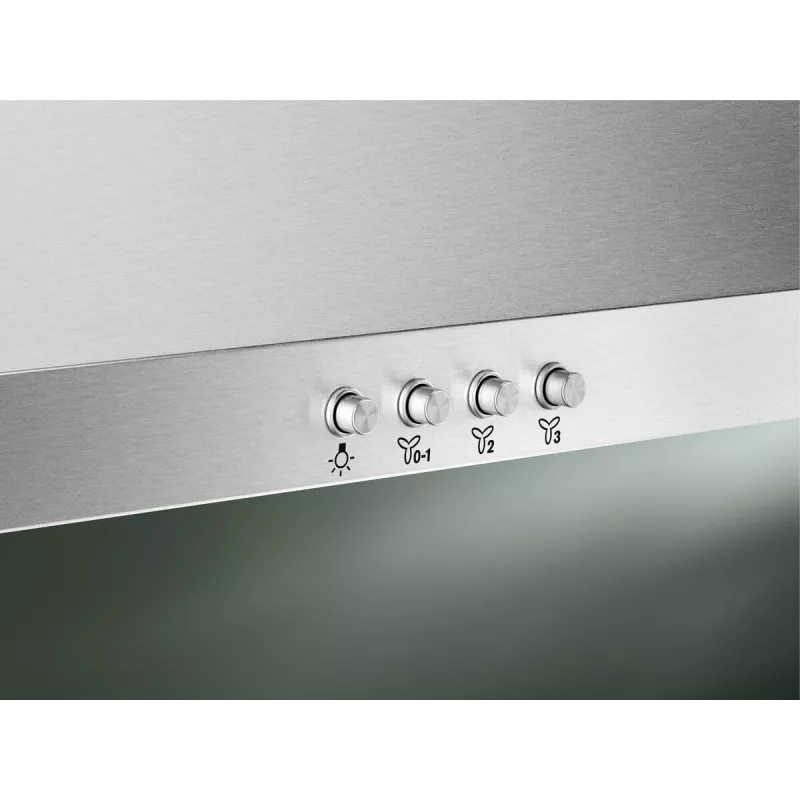 Okap kuchenny ścienny Electrolux LFC319X, stal nierdzewna, 898×(69–102)×450 mm, 420 m³/h, 3 prędkości, filtry metalowe