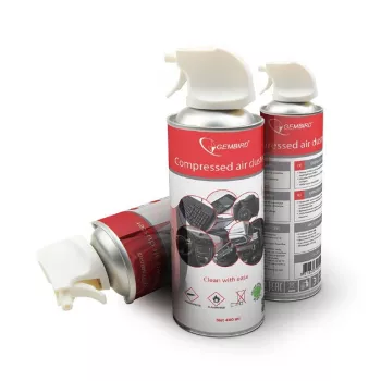 Sprężone powietrze w sprayu GEMBIRD CK-CAD-FL400-01, 400 ml, czarny