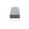 Koncentrator USB 3.0 DIGITUS, 7 portów, zasilacz 5V/3,5A, obudowa aluminiowa