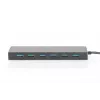 Koncentrator USB 3.0 DIGITUS, 7 portów, zasilacz 5V/3,5A, obudowa aluminiowa
