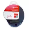 Podkładka pod mysz GEMBIRD MP-GEL-BK — czarna guma i żel z podpórką pod nadgarstek, 220×240 mm