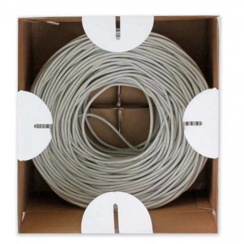 Kabel sieciowy Techly ITP9-FLU-0305 szary 305 m Cat6 U/UTP (UTP)
