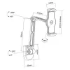 Techly ICA-TBL 2802 uchwyt Uchwyt pasywny Tablet/UMPC Czarny