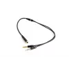 Adapter audio Gembird CCA-418M, gniazdo 3,5 mm na 2 × wtyk 3,5 mm, 0,2 m, czarny