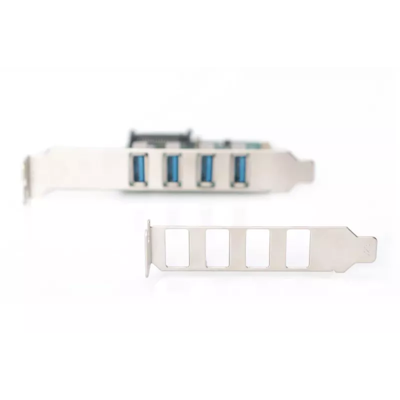 DIGITUS USB 3.0, 4 Porty, karta dodatkowa PCI-e 4 porty A/F zewnętrzne, chipset VL805