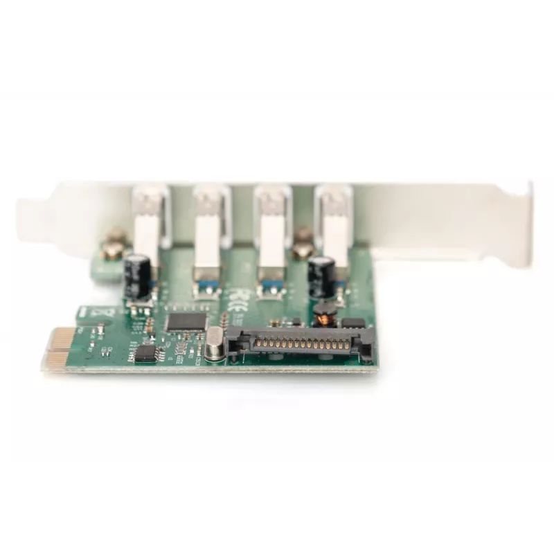 DIGITUS USB 3.0, 4 Porty, karta dodatkowa PCI-e 4 porty A/F zewnętrzne, chipset VL805