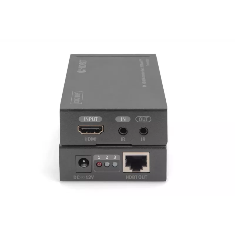DIGITUS 4K HDMI Extender Set, HDBaseT 70 m over kabel sieciowy (Cat 5E, 6, 7) UHD 4K2K/30 Hz