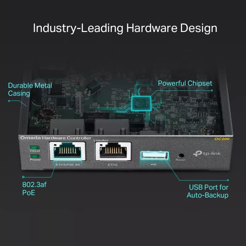 TP-Link Omada Hardware Controller, czarny, wewnętrzna, 1200 MHz, 1024 MB, DDR3, 4000 MB