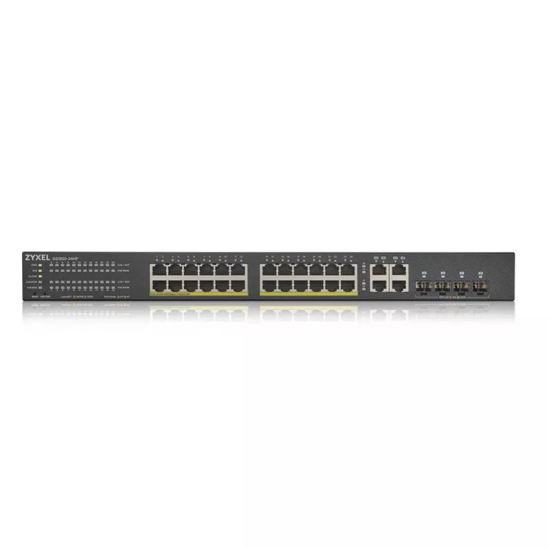 Zyxel GS1920-24HPV2 Zarządzany Gigabit Ethernet (10/100/1000) Power over Ethernet (PoE) Czarny
