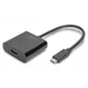 DIGITUS adapter USB-C na HDMI, 4K, 0,15 m, czarny