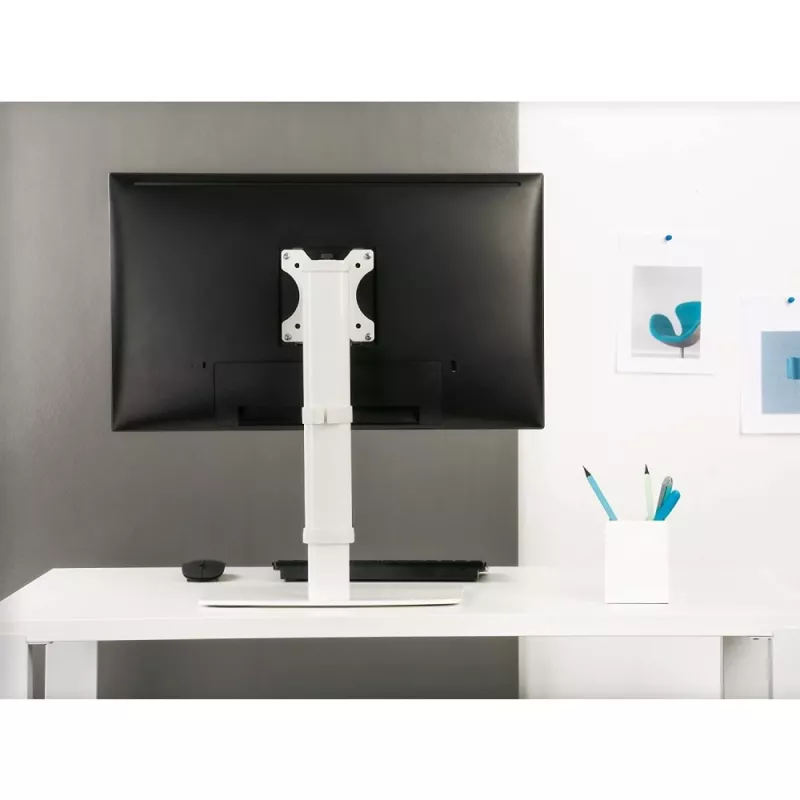 Uchwyt/stojak na monitor Techly ICA-LCD 260 68,6 cm (27 cali) Biurkowy Biały
