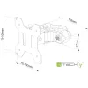 Techly ICALCD100BK Biurko Czarny
