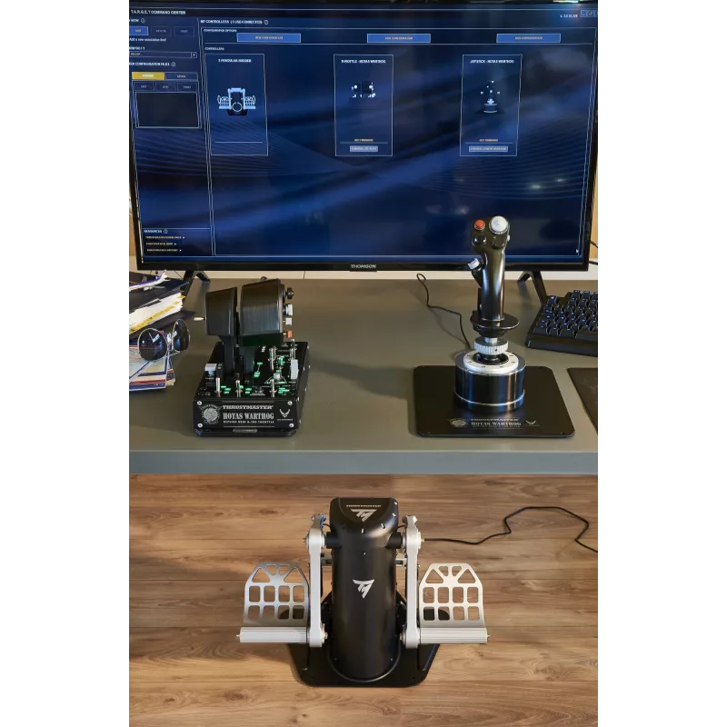 Thrustmaster TPR Rudder Czarny, srebrny USB Flight Sim Analogue PC