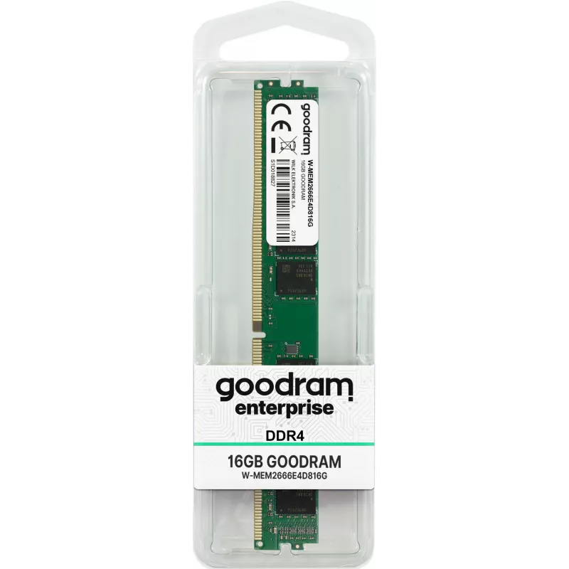 UDIMM ECC memory GOODRAM 32GB (2 x 16GB) DDR4 2666 MHz 1.2V CAS19 for PC/Server