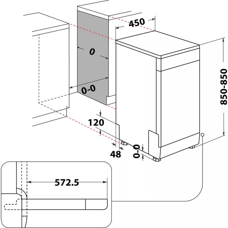 Whirlpool WSFO 3O23 PF Wolnostojąca 10 kompletów
