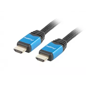 Kabel HDMI LANBERG CA-HDMI-20CU-0018-BL 1,8 m, HDMI 2.0, 18 Gbit/s, 2160p, ARC, Ethernet