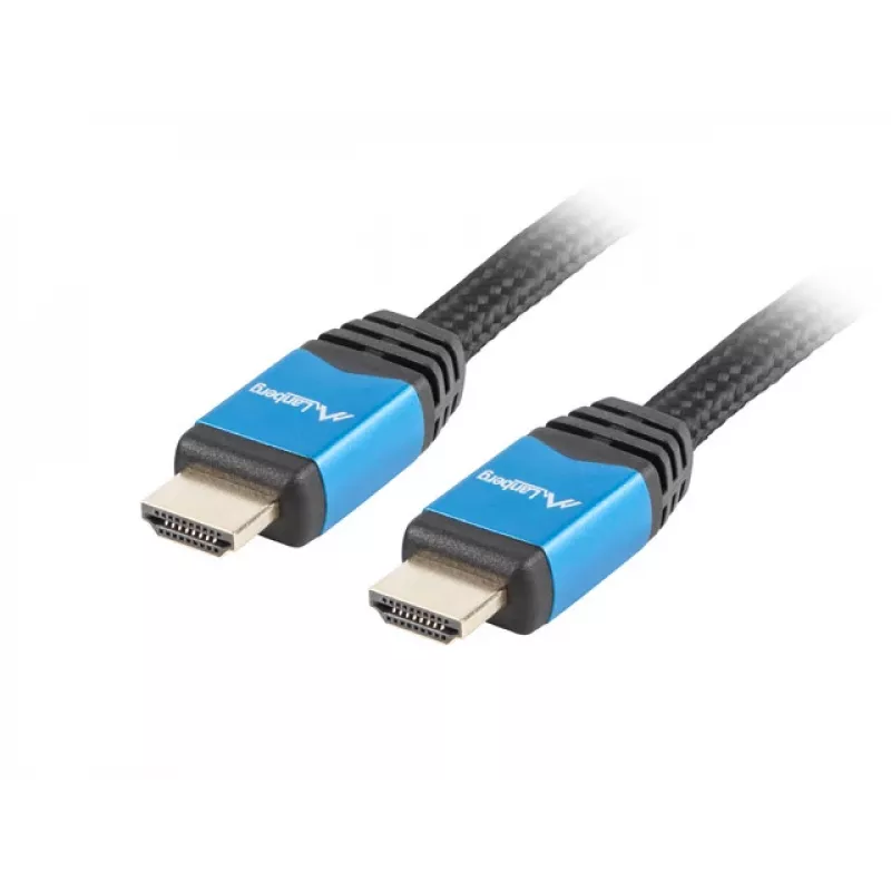 Kabel HDMI LANBERG CA-HDMI-20CU-0018-BL 1,8 m, HDMI 2.0, 18 Gbit/s, 2160p, ARC, Ethernet