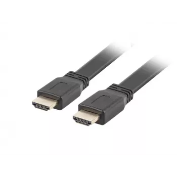 Kabel HDMI LANBERG CA-HDMI-21CU-0018-BK 1,8 m — HDMI 2.0, 18 Gbit/s, ARC, Ethernet, pozłacane złącza