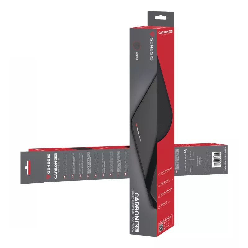 GENESIS Carbon 500 XL Logo Podkładka gamingowa pod mysz Czarny