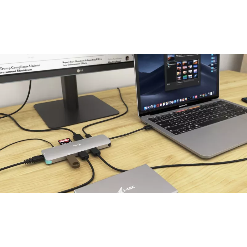 Stacja dokująca i-tec Metal USB-C Nano Docking Station 4K HDMI LAN Power Delivery 100 W