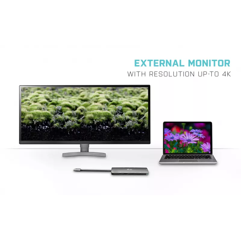 Stacja dokująca i-tec Metal USB-C Nano Docking Station 4K HDMI LAN Power Delivery 100 W