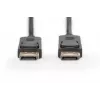 Kabel połączeniowy DIGITUS DisplayPort, DP M/M, 2 m z zabezpieczeniem, DP, zgodny z 1.1a, czarny