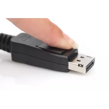 Kabel DisplayPort DIGITUS, M/M, 2 m z blokadą, Ultra HD 8K, wer. 1.3/1.4, standardowy