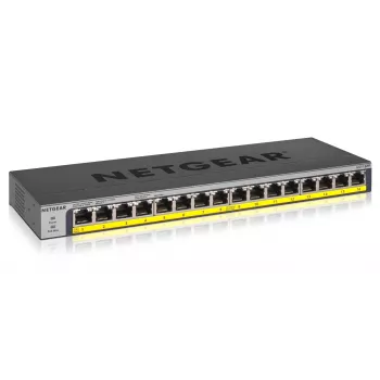 NETGEAR GS116PP Niezarządzalny przełącznik Gigabit Ethernet (10/100/1000) Power over Ethernet (PoE) Czarny