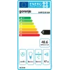 Okap kuchenny Gorenje BHP523E10X, częściowo zabudowany (wysuwany), stal nierdzewna, 180 m³/h