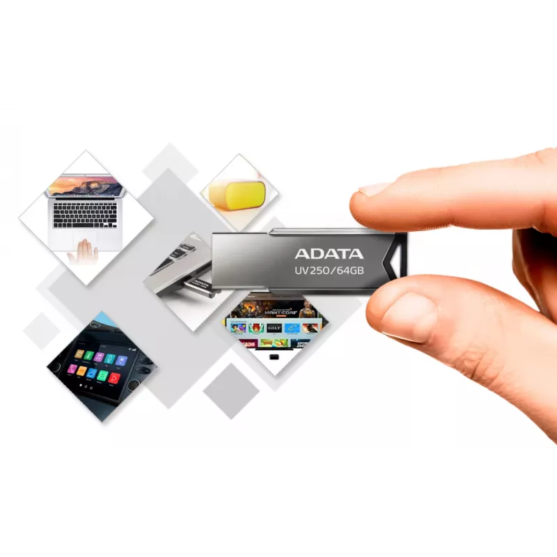 Pendrive ADATA UV250 32 GB USB Type-A 2.0 Srebrny