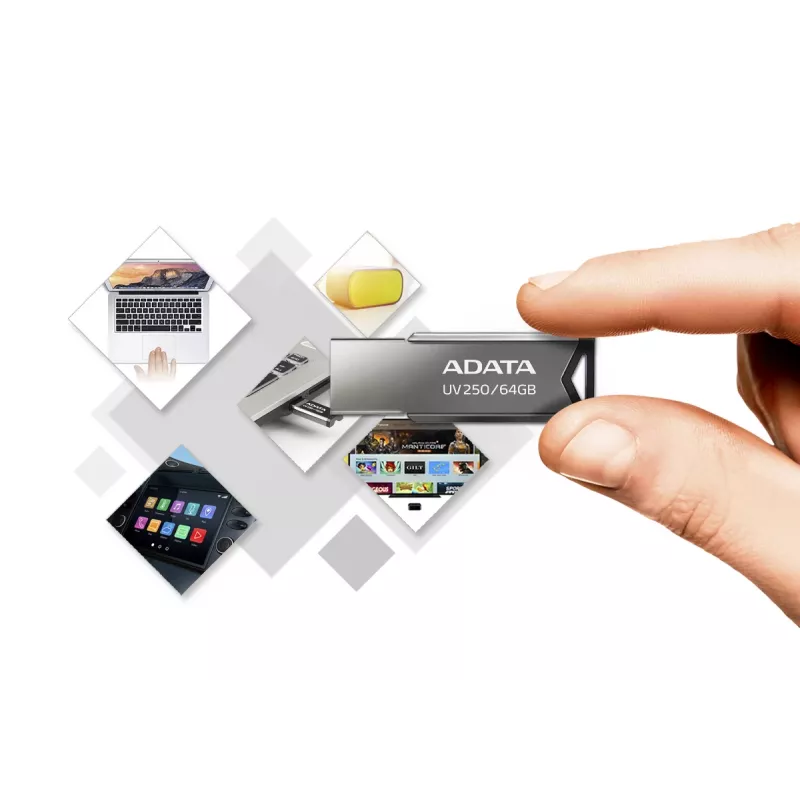 Pendrive ADATA UV250 32 GB USB Type-A 2.0 Srebrny
