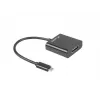 Adapter graficzny USB LANBERG AD-UC-HD-01, czarny, wtyk/gniazdo