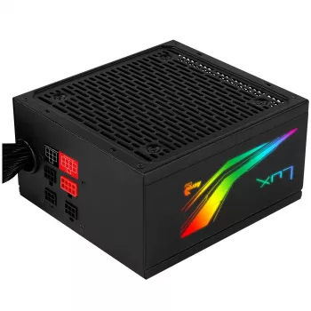 Zasilacz Aerocool LUXRGB550M RGB Modularny 550W 80Plus Bronze 230V Czarny