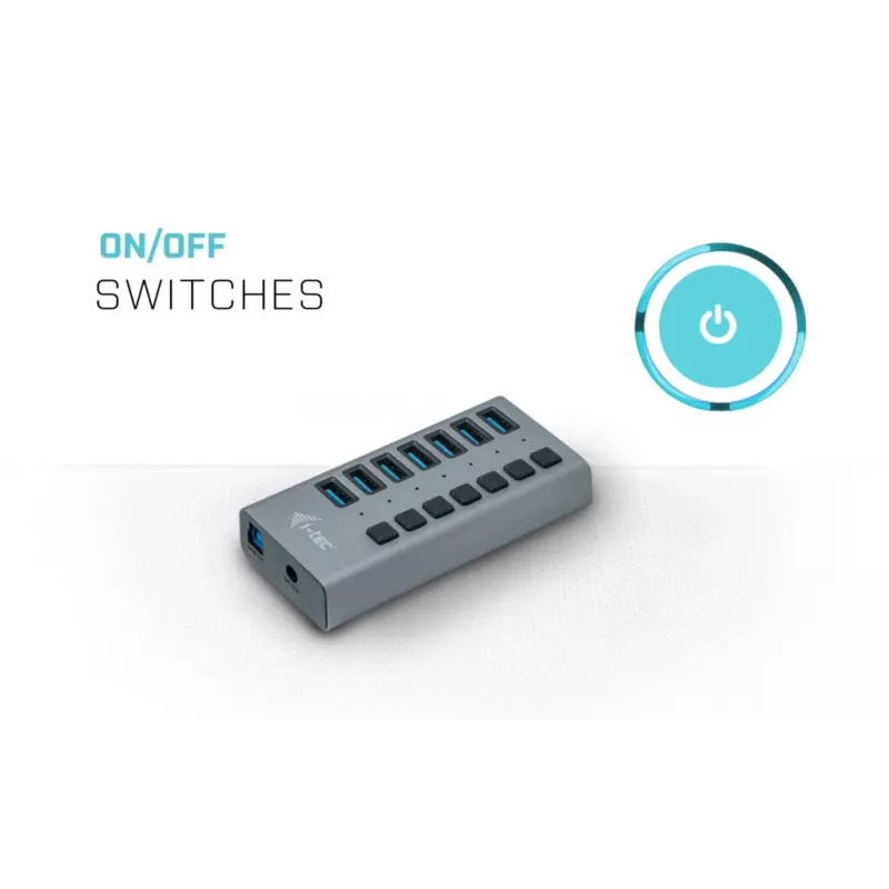 i-tec USB 3.0 Charging HUB 7port + Power Adapter 36 W