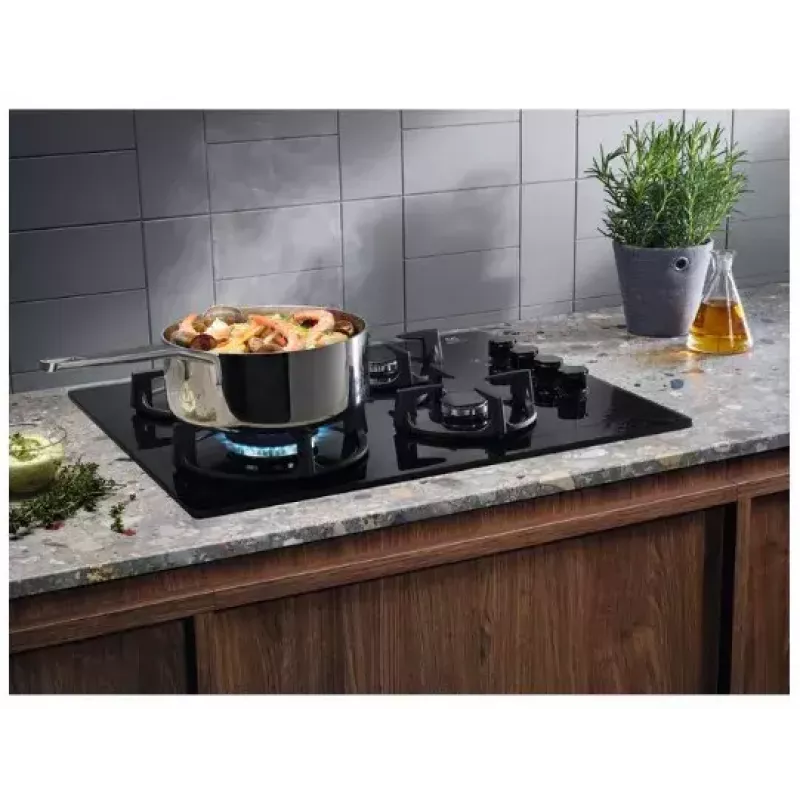 Electrolux EGG6407K Czarny Wbudowany 59 cm Gaz 4 strefy